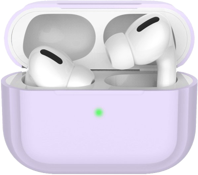 Чехол Deppa для футляра наушников Apple AirPods Pro, силикон, лавандовый